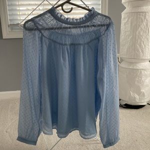Loft lightweight blue blouse. Size large. Great condition.